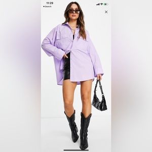 Oversized button down women